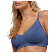 Bezszwowy biustonosz z gorsetem Falke Daily – Captain Blue