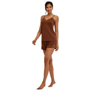 Top na ramiączkach Falke Delicate Touch - Deer Brown