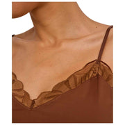 Top na ramiączkach Falke Delicate Touch - Deer Brown