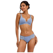 Biustonosz Falke Delicate Touch High Apex - niebieska stal