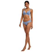 Biustonosz Falke Delicate Touch High Apex - niebieska stal
