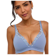 Biustonosz Falke Delicate Touch High Apex - niebieska stal