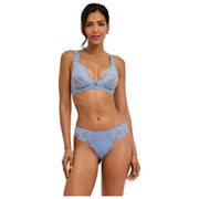 Bralette Falke Delikatny Dotyk Trójkątny - Niebieska Stal