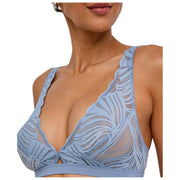 Bralette Falke Delikatny Dotyk Trójkątny - Niebieska Stal
