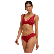 Trójkątny biustonosz Falke Delicate Touch - Ventimiglia Red
