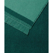 Falke Jacquard Weave Merino Wool Scarf - Peacock Green