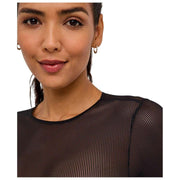 Body Falke Private Sheer Lines ze stringami - czarne