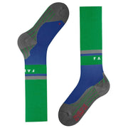 Falke RU Compression Energy Running Knee-High W4 Socks - Green/Blue