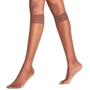 Falke Shelina 12 Denier Knee High Socks - Espresso Brown