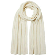 Falke Sporty Rib Cashmere Scarf - Off-White