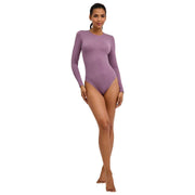Ponadczasowe bawełniane body z okrągłym dekoltem Falke - Magnolia Lilac