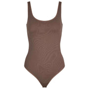 Ponadczasowe bawełniane body z krótkim rękawem Falke - Milkshake Brown