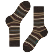 Falke Tinted Stripe Socks - Beech Green