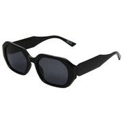 Foster Grant Geo Rectangle Sunglasses - Solid Shiny Black