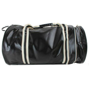 Fred Perry Large Classic Barrel Bag - Black/Ecru Cream