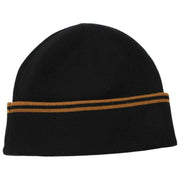 Czapka z wełny Merino Fred Perry Twin Tipped - czarny/ciemny karmelowy brąz