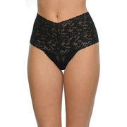 Hanky Panky Retro Lace 3 Pack Thong - Black/White/Chai Beige