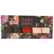 Hanky Panky Signature Lace – 5 par stringów z niskim stanem – granit/woodland/gliniasty ole/ciemny granat/wanilia
