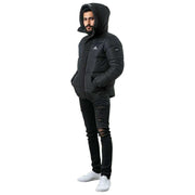 Helvetica Mountain Pioneers Kurtka parka z kapturem Barnes - czarna