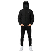 Helvetica Mountain Pioneers Kurtka wiatrówka z kapturem Eyeblock - czarna