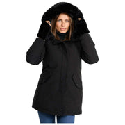 Helvetica Mountain Pioneers Kurtka parka z kapturem Lilli - czarna/czarna