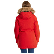 Helvetica Mountain Pioneers Kurtka parka z kapturem Lilli - czerwona/naturalna