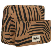 Hindbag Alix Extra Large Kosmetyczka - Cynamonowy Brąz Zebra