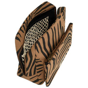 Hindbag Alix Extra Large Kosmetyczka - Cynamonowy Brąz Zebra