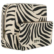 Hindbag Alix Bardzo duża kosmetyczka - ecru zebra