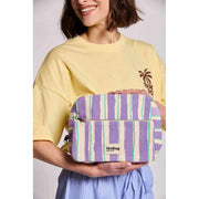 Hindbag Alix Extra Large Kosmetyczka - Zielony/Parma Paski