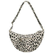 Torba Hindbag Andrea Half Moon - Leopard Off White