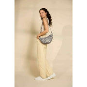 Torba Hindbag Andrea Half Moon - Leopard Off White