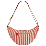 Torba Hindbag Andrea Half Moon - czerwone paski