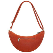 Torba Hindbag Andrea Half Moon - aksamitna ceglasta pomarańcza