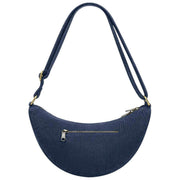 Torba Hindbag Andrea Half Moon Bag - Aksamitny Granatowy