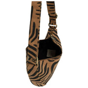 Torba na ramię Andrea Half Moon Bag - Zebra Cynamonowy Brąz