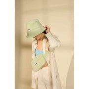 Hindbag Bob Terry Bucket Hat - migdałowo-zielony
