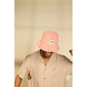 Hindbag Bob Terry Bucket Hat - koralowy róż