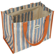 Torba na ramię Claude Tote Bag - Pomarańczowe/Niebieskie Paski