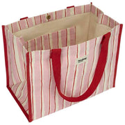 Torba na ramię Claude Tote - czerwone/różowe paski