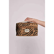Hindbag Gaspard Vanity Bag - Zebra Cynamonowy Brąz