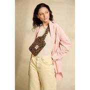 Torba na biodra Harry'ego Prostokątna - Leopard Cinnamon Brown