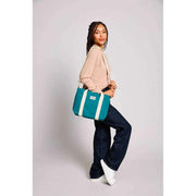 Torba na ramię Louise Square Crossbody - paw niebieski