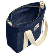 Torba na ramię Louise Square Crossbody - aksamitna granatowa