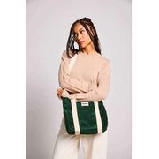 Torba na ramię Louise Square Crossbody - aksamitna sosna zielona