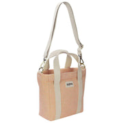 Torba na ramię Louise Square Woven Crossbody - koralowy róż