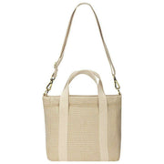 Torba na ramię Louise Square Woven Crossbody - Nude Beige