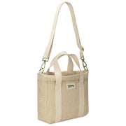 Torba na ramię Louise Square Woven Crossbody - Nude Beige