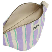 Torba biodrowa Olivia - zielona/Parma w paski