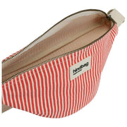 Torba biodrowa Olivia - czerwone paski